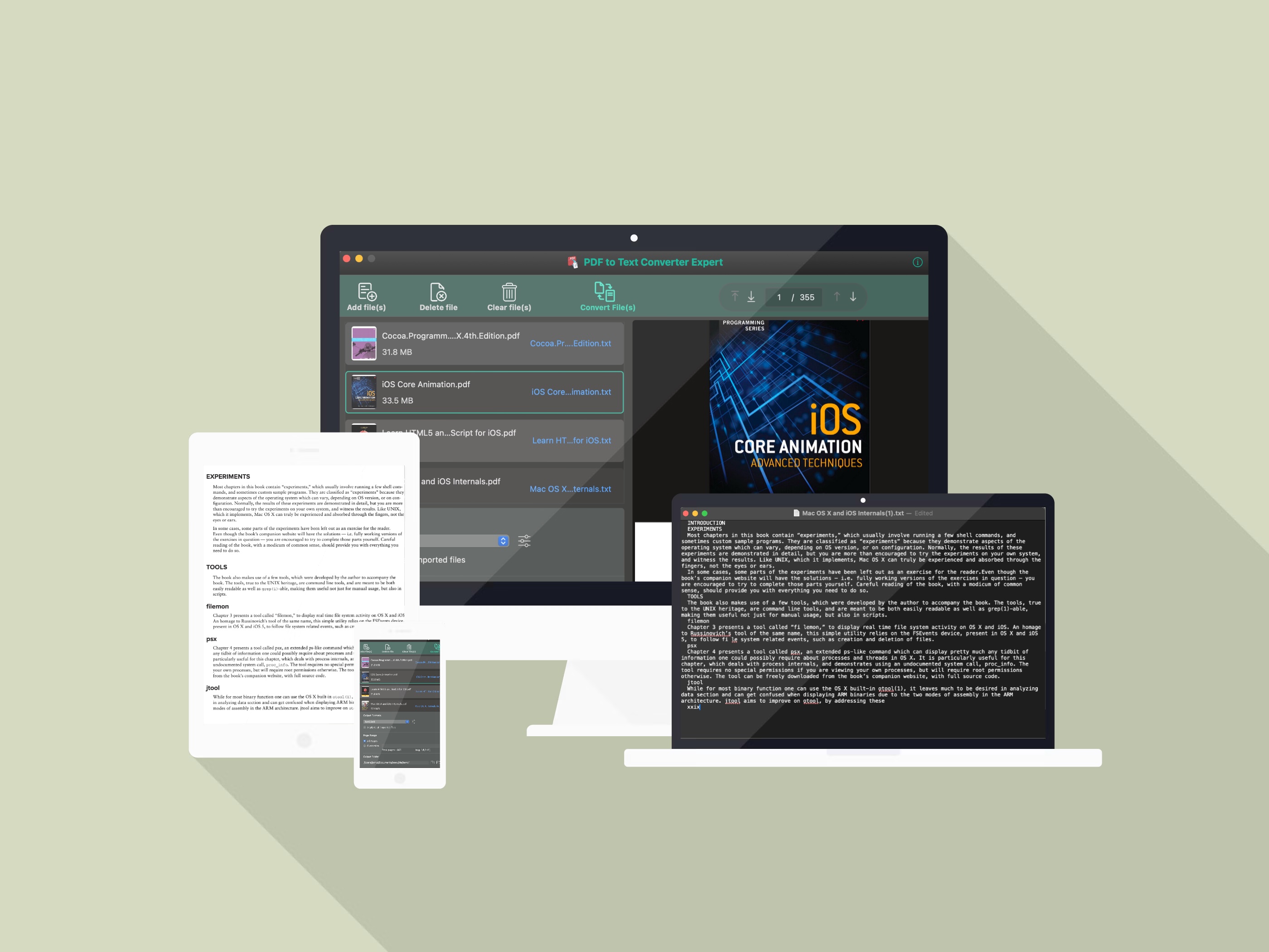 Batch convert PDFs into editable .txt files