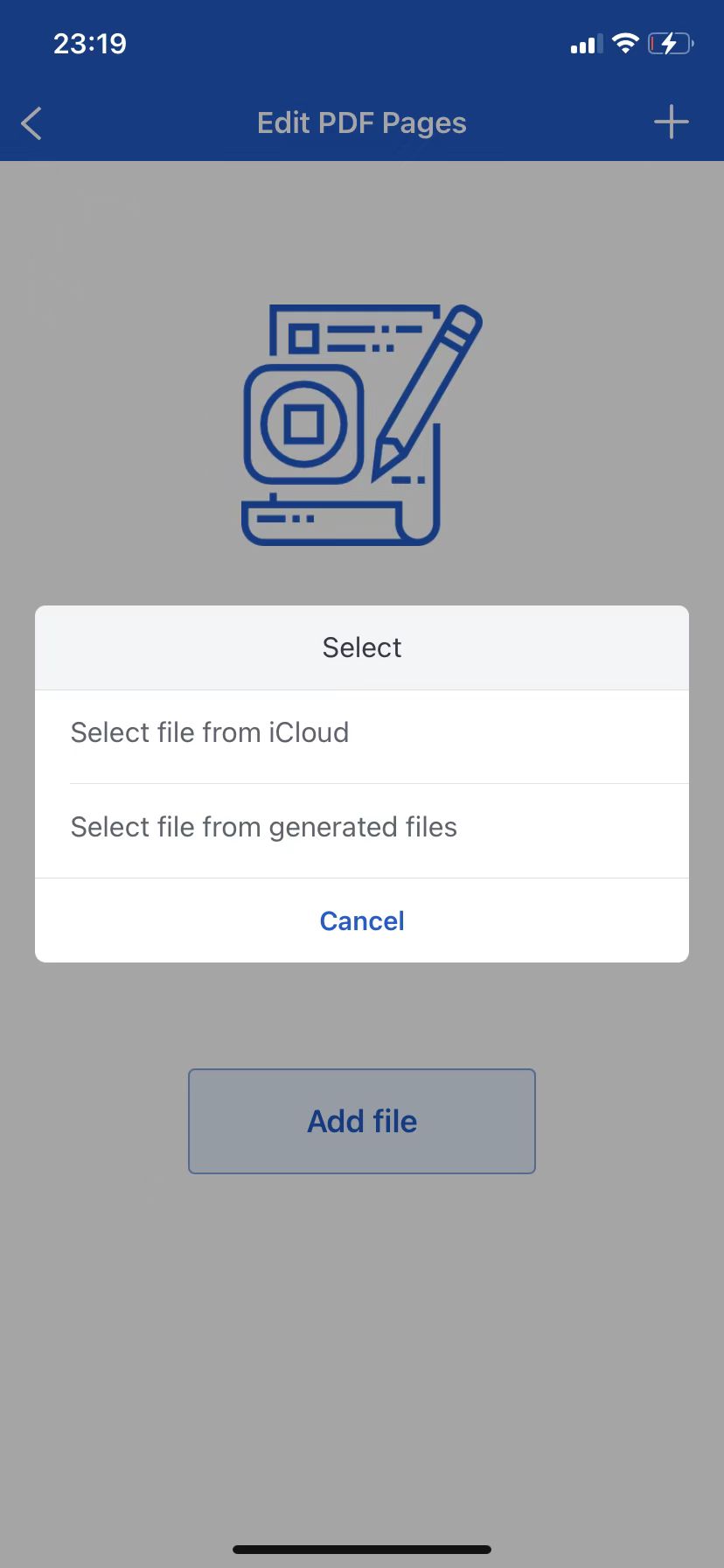 Step 1: add a PDF file to PDF Factory for iOS
