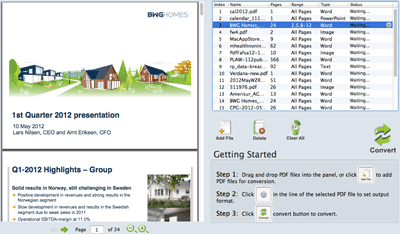 Converting selected pages and page ranges from a large PDF