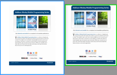 Screenshot of PDF Crop for Mac Expert: dotted crop handles being dragged to trim a PDF page