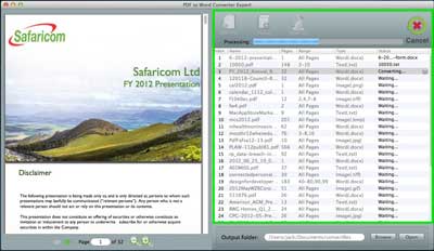 Batch conversion of multiple PDF files into PowerPoint presentations in one pass